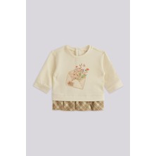 Bg Store Kız Bebek Ekru Sweatshirt