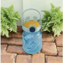 Çıkartma Hediyeli, Ithal Lüx Kulaklı Mavil-Turuncu Matara/suluk 1100 ml