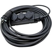 10 Metre Siyah Kauçuk 3x2.5 Ttr 3 Lü Ex-Proff Seyyar Uzatma