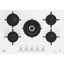 Bocd T 7521 Dwkb Wok Gözlü Beyaz Cam Ankastre Ocak