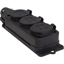 3lü Kauçuk Grup Priz IP44 Sanayi Tipi Kauçuk Kapaklı Grup Priz Kablosuz