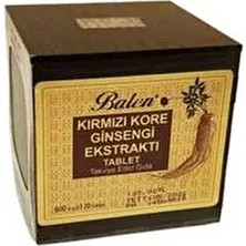 Kırmızı Kore Ginseng Tablet 600MG*120 Kapsül Yetişkin Kök Kore Ginsengi Tahta Kutuda