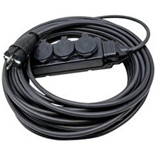 5mt Siyah Kauçuk 3x2.5 Ttr Ex-Proff 3 Lü Seyyar Uzatma Priz