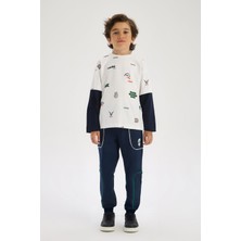 Bg Store Erkek Çocuk Desenli Tshirt