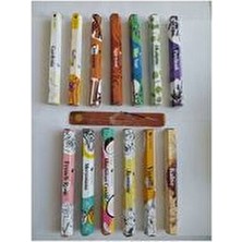 Özel Seçim 10 Koku 200 Adet Çubuk Tütsü 1 Kayık Tütsülük Hediye Layanssa Marka