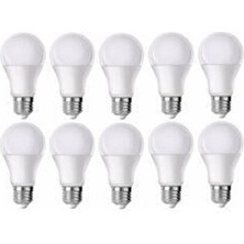 Ampul 9W LED Ampul E 27 (Beyaz) 10 Lu Paket
