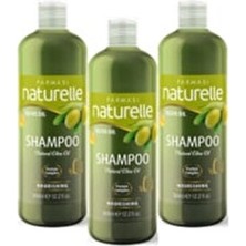 Farmasi Naturelle Zeytinyağlı Besleyici Şampuan 360 ml Tüm Saç Tipleri İçin Doğal İçerikli 3 Adet
