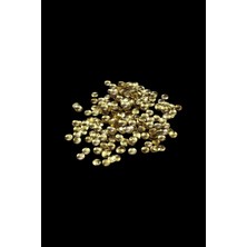 Gold 10 mm Bombeli Pirinç Metal Pul Payet (30 gr 80 Adet)
