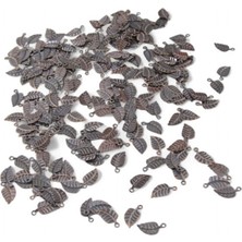 Yandan Delikli Yaprak Pirinç Pul Payet (30 gr 140 Adet)