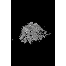 4,5 mm Eskitme Gümüş Ortadan Delikli Metal Pul Payet (30 gr 1100 Adet)