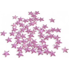 17 mm Yıldız Pembe Dikme Taş (100 Adet)