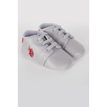 U.S. Polo Assn. Erkek Bebek Ayakkabı Gri %100 PVC Malzeme ile Suya Dayanıklı ve Şık Tasarım