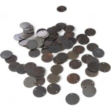 16 mm Eskitme Bakır Metal Pul Payet (30 gr 35 Adet)