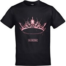 Blackpink Grup Albüm Baskılı Unisex Siyah Tshirt