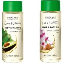 Love Nature Vücut Yağı ve Saç ve Vücut Yağı 2 ''li Set 100 ml