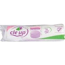 Cle Up 70 Adet Disk Makyaj Pamuğu Yumuşak Özellik ile Hassas Ciltler İçin Uygun