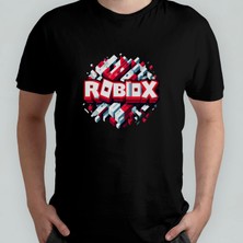 Pixxa Roblox Unisex %100 Pamuklu Bisiklet Yaka T-Shirt Model 1