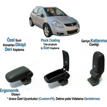 Suzuki Sx4 Araca Özel Kol Dayama Kolçak Vidasız 2008 2009 2010 2011 2012 2013