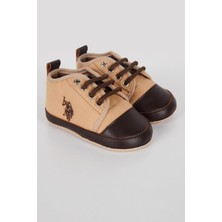 U.s. Polo Assn. Erkek Bebek Ayakkabı Camel Renk, Kaymaz Taban ve Nefes Alabilir Malzeme ile Konforlu