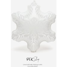 Şeffaf Kar Tanesi Folyo Balon Kar Tanesi Şekilli Balon