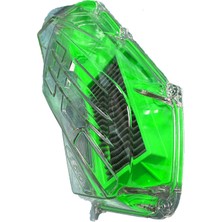 Honda Pcx 125 2021 - 2025 Uyumlu Şeffaf Hava Filtre Kapağı + Yıkanabilir Performans Hava Filtresi Set Yeşil