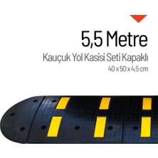 Kauçuk Hız Kesici Kapaklı Set, Yol Kasisi 5,5 Metre