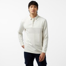 Nautica Erkek Kırık Beyaz Uzun Kollu Polo Yaka T-Shirt K47307T.1MA