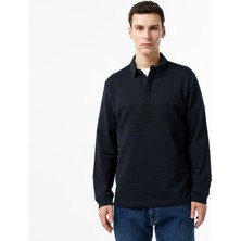 Nautica Erkek Siyah Uzun Kollu Polo Yaka T-Shirt K47307T.0TB