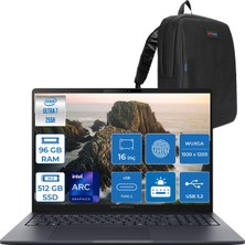 Asus Expertbook B5 B5605CCA-U716512B1D Intel® Core™ Ultra 7 255H Aı 96GB Ddr5 512GB SSD Intel® Arc™ Graphics 16" Wuxga (1920X1200) IPS 300NITS Freedos Taşınabilir Bilgisayar B5605CCAF27+ZETTAÇANTA