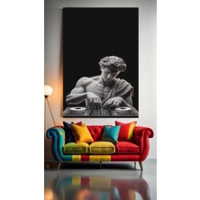 Özkacar Group Dj Antik Heykel Ev Duvar Salon Güzellik Salonu Ofis Dükkan Dekarasyon Kanvas Tablo