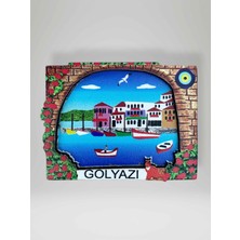 Gölyazı Temalı 3D Ahşap Magnet Lazer Kesim Buzdolabı Süsü