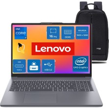 Lenovo Ideapad Slim 3 16IRH10 Intel Core I7 13620H 24GB 512GB SSD Windows 11 Pro 16" Fhd Taşınabilir Bilgisayar 83K2001VTR Snertech Çanta Hediye