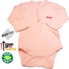 Sema Baby Uzun Kol Kaşkorse Badi (Body) - Pembe  0-6 Ay