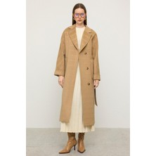 Torba Cepli Kendinden Desenli Oversize Limited Edition Kaban Kamel 3140