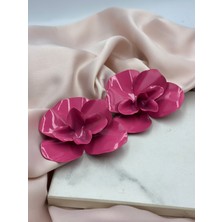Pembe Çiçek Figürlü Küpe Marka Model Küoe