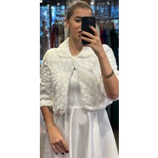 Abiyeniall Beyaz Abiye Bolero 519