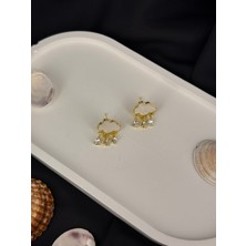 Bulut Figürlü Çelik Küpe