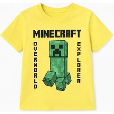 Mınecraft Erkek Çocuk Pamuklu Tişört