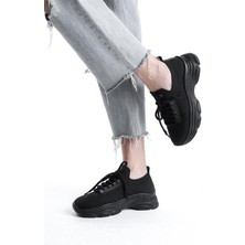 Kadın Rocco Siyah Triko Taşlı Spor Ayakkabı & Sneaker