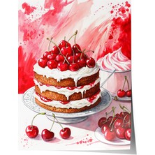 Çerçevesiz Poster, Kiraz Senfonisi, Mutfak Dekoru Poster No: 113397