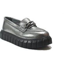 Onlo Ayakkabı 252 Hakiki Deri Ortopedik Tokalı Loafer Kız Çocuk Okul Ayakkabı