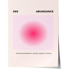 Çerçevesiz Poster, 888 Abundance Şanslı Sayılar, Çalışma Odası Dekoru Poster No: 114248