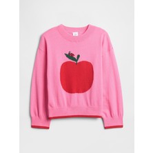 Gap Kız Bebek Pembe Intarsia Kazak