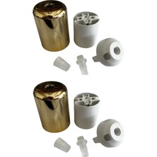 Conana Duy Lalesi ve E27 Duy (Gold Renk) Plastik (2 ADET)