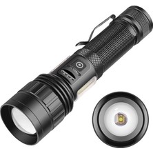 PS-6153 10000 Lümen Zoomlu Mıknatıslı Tg Cob LED Powerbank Özellikli Profesyonel El Feneri