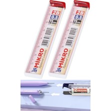 Kalem Ucu 0.5 mm 20 Li 2 Paket 05 Uç Versatil Kalem Uçu Mekanik Uçlu Otomatik Kurşun Mikro Kalem Ucu 75 mm Yumuşak Uç