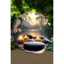 Zen & Spa Huzur Temalı Uv Baskı Mdf Duvar Süsü – 33X33 cm & 20X20 cm DT153