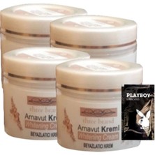 Three Brand 4lü Adet Arnavut Kremi Whitens Cream Aklık Kremi LFHX0420 100 ml + 1 Adet Jel Hediye