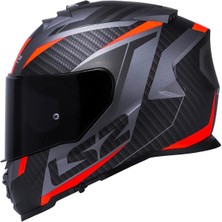 Ls2 Storm 2 Racer Full Face Motosiklet Kaskı Şeffaf + Siyah Vizörlü