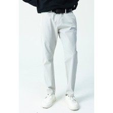Erkek %100 Pamuklu Regular Fit Chino Pantolon Taş - 4200
